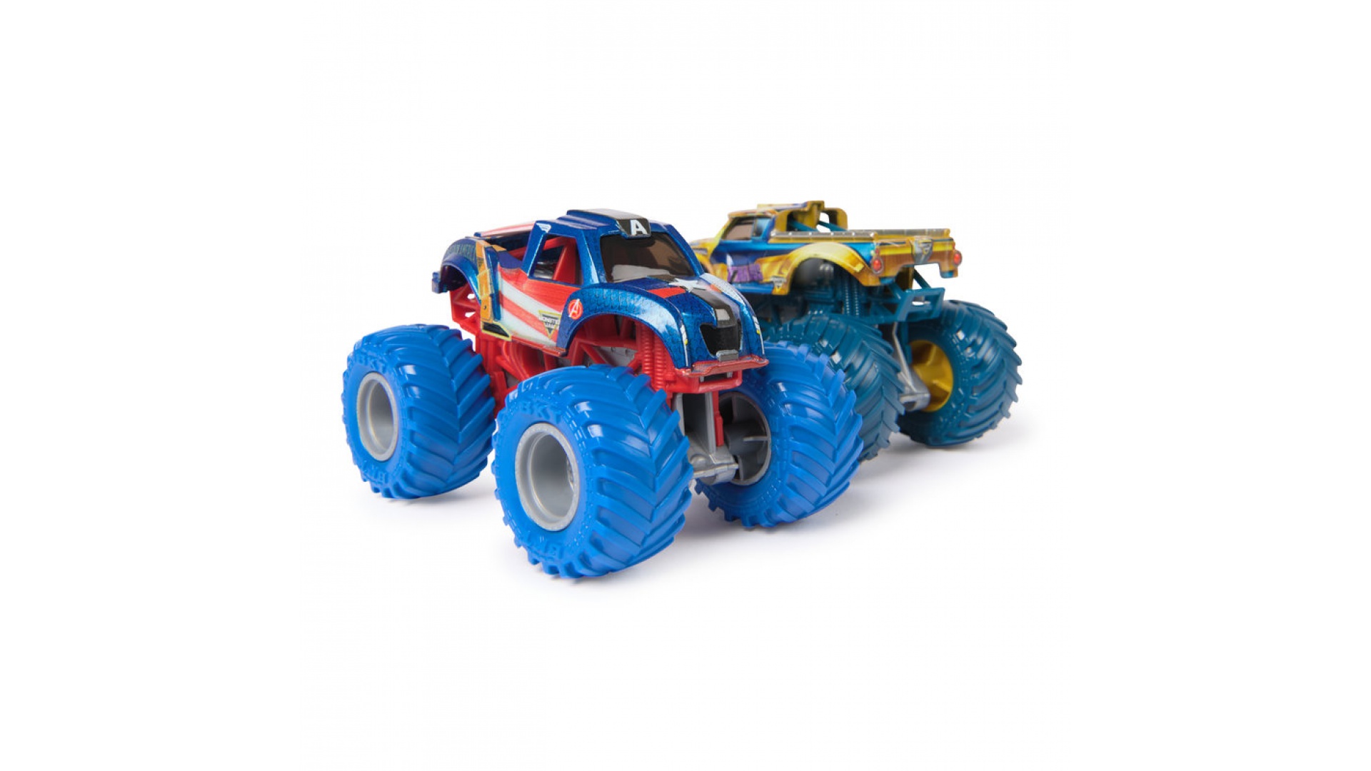 Monster Jam Captain America vs Thanos sada 2 Monster Truckov 1:64