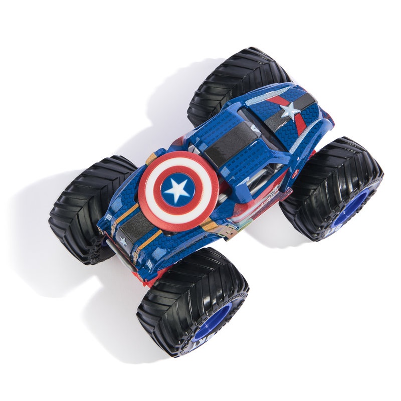 Monster Jam Captain America vs Winter Soldier sada 2 Monster Trucků 1:64