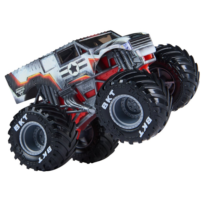 Monster Jam IronMan vs War Machine sada 2 Monster Trucků 1:64