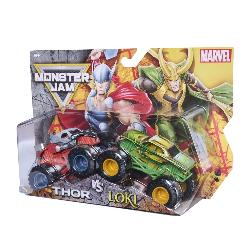 Monster Jam Loki vs Thor sada 2 Monster Trucků 1:64