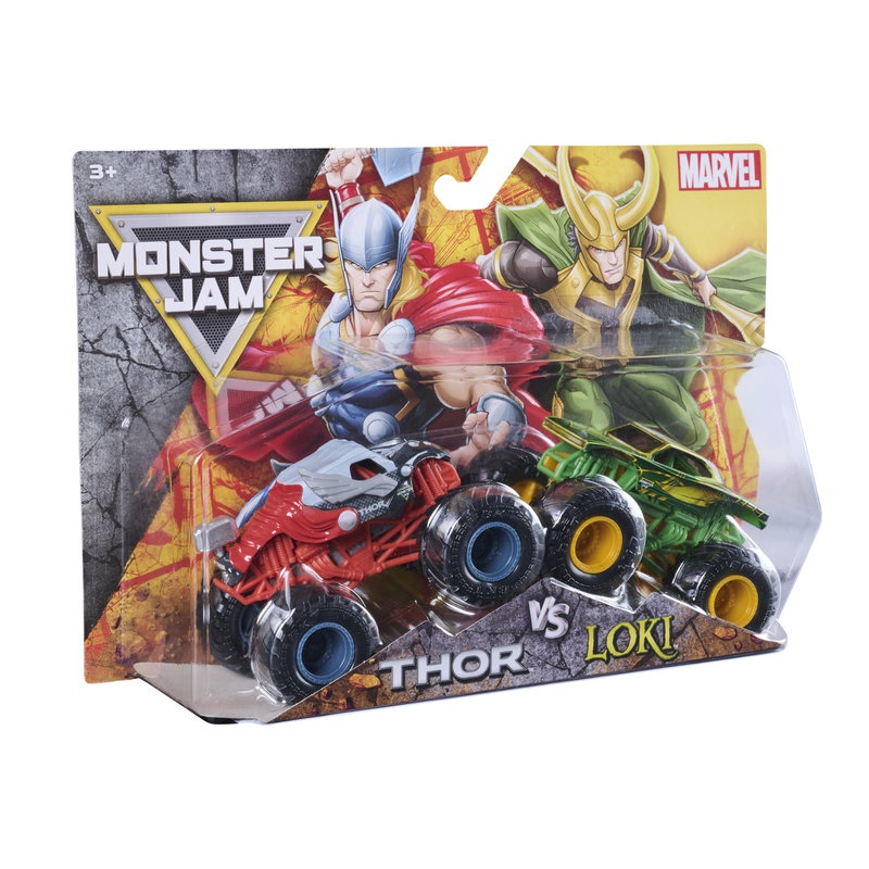 Monster Jam Loki vs Thor sada 2 Monster Trucků 1:64