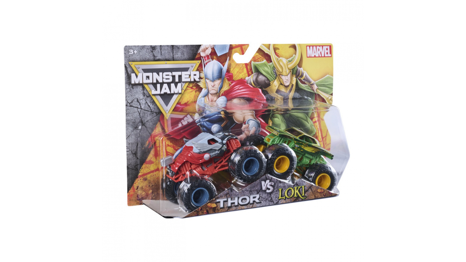 Monster Jam Loki vs Thor sada 2 Monster Truckov 1:64
