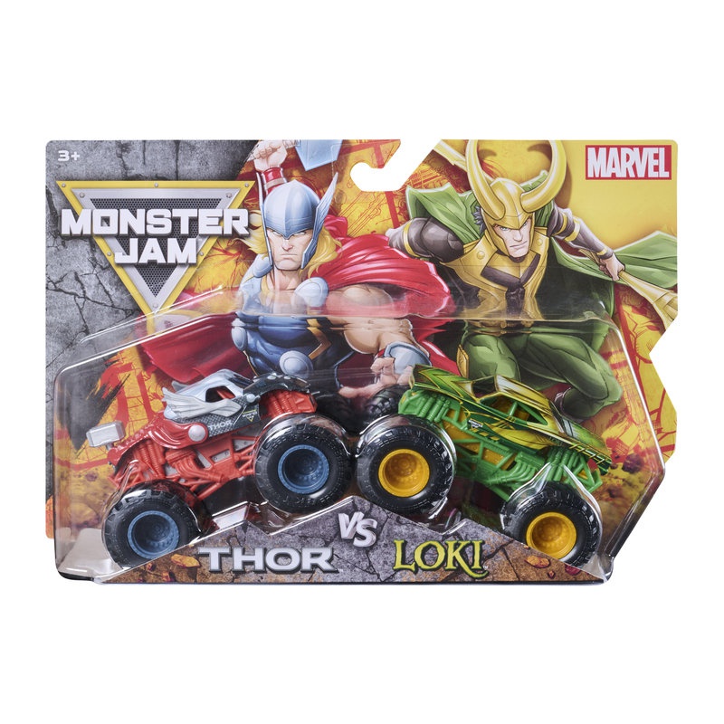Monster Jam Loki vs Thor sada 2 Monster Trucků 1:64