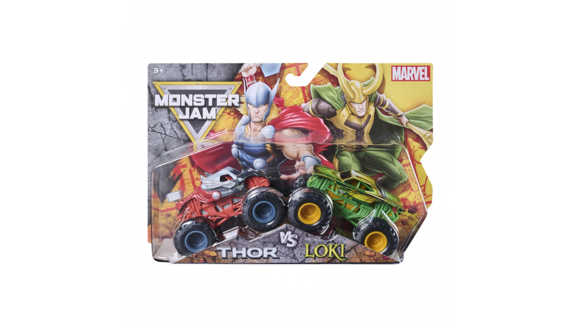 Monster Jam Loki vs Thor sada 2 Monster Truckov 1:64