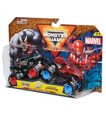 Monster Jam Venom vs Spiderman Set 2 Monster Trucks 1:64