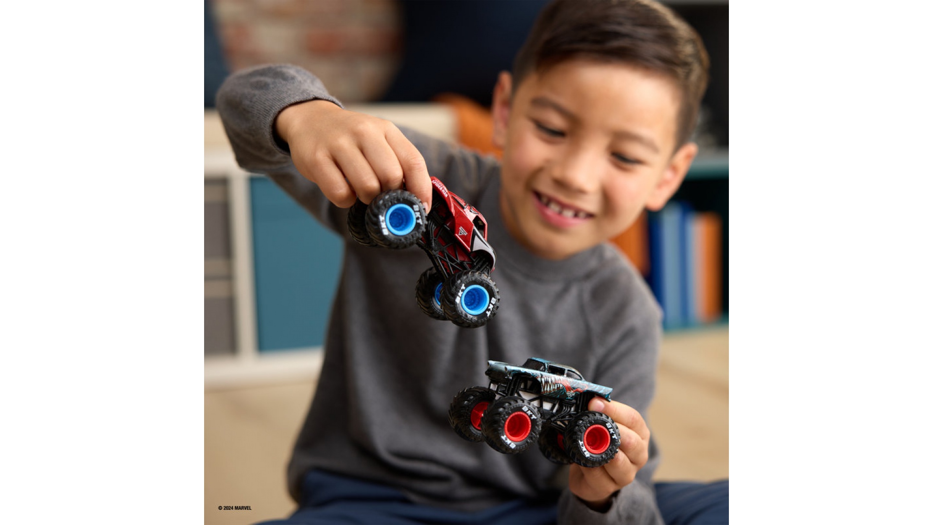 Monster Jam Venom vs Spiderman sada 2 Monster Truckov 1:64