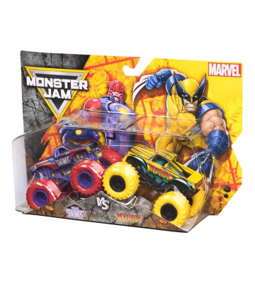 Monster Jam Wolvverine vs Sentinels sada 2 Monster Trucků 1:64