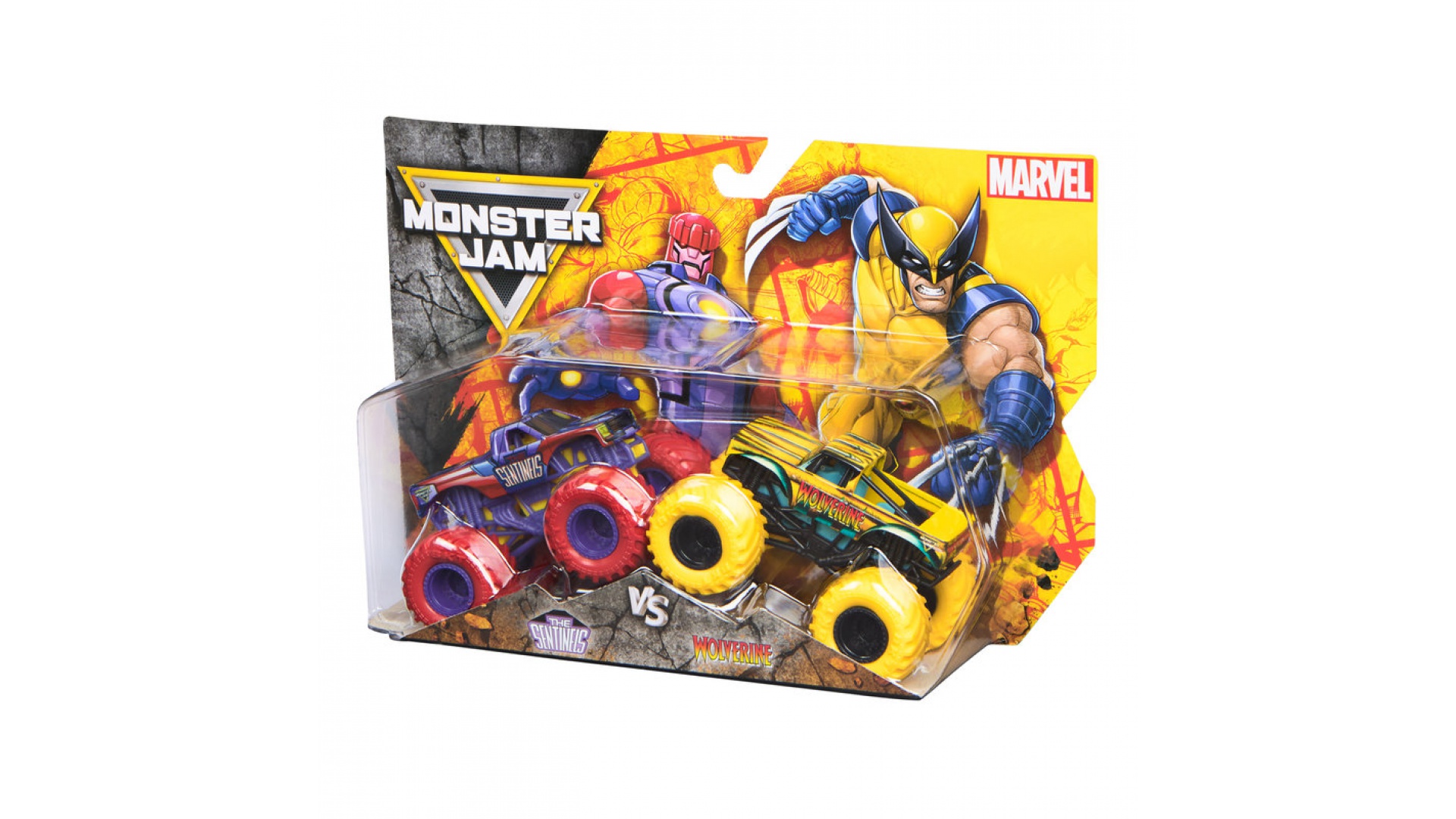 Levně Monster Jam Wolvverine vs Sentinels sada 2 Monster Trucků 1:64