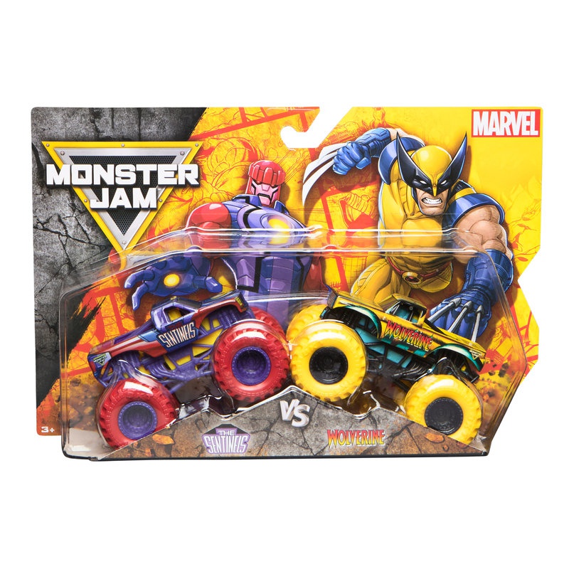 Monster Jam Wolvverine vs Sentinels sada 2 Monster Trucků 1:64