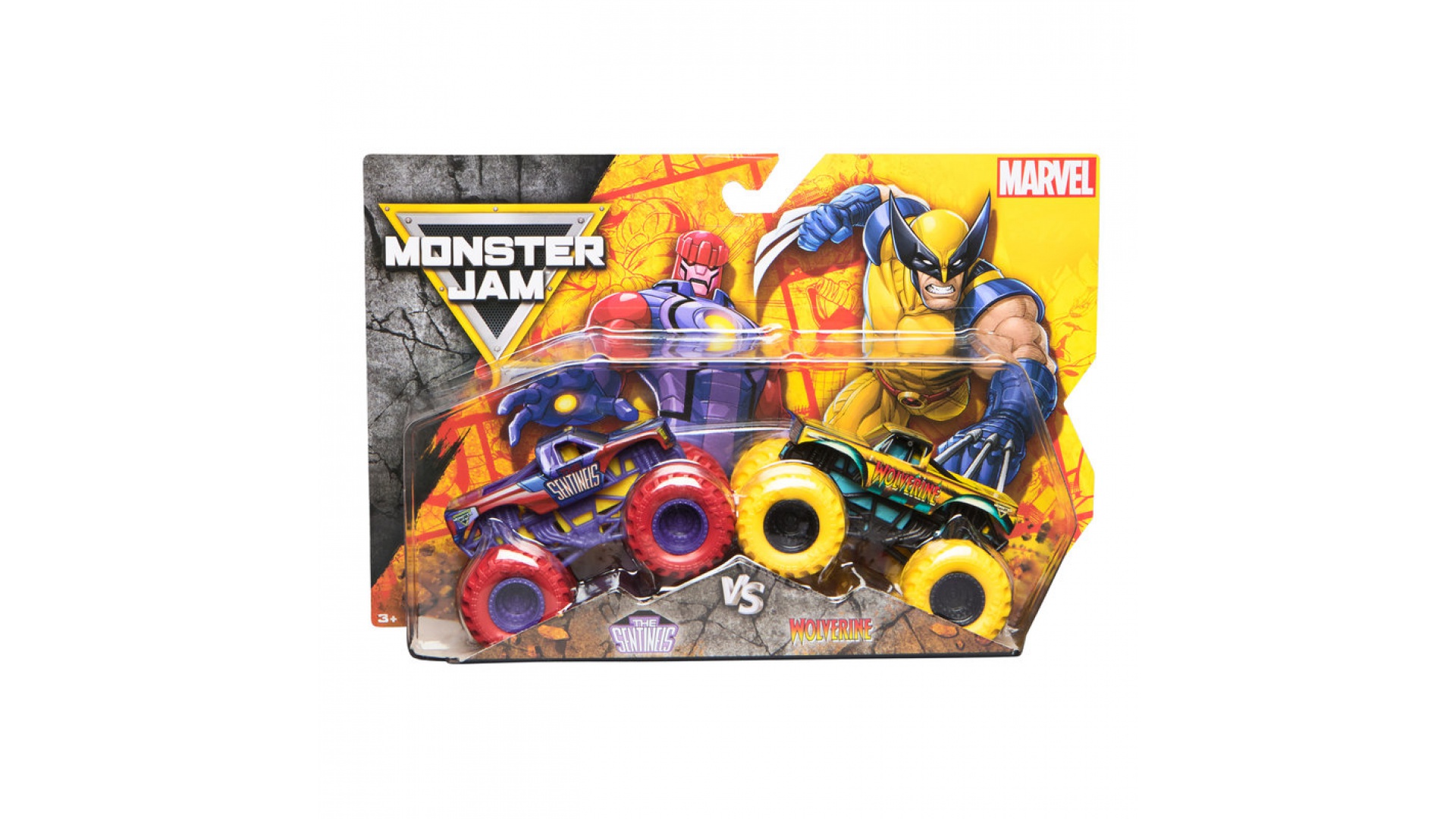Monster Jam Wolvverine vs Sentinels sada 2 Monster Truckov 1:64
