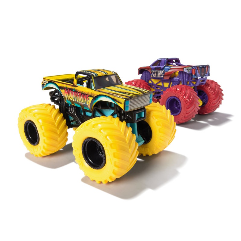 Monster Jam Wolvverine vs Sentinels sada 2 Monster Trucků 1:64