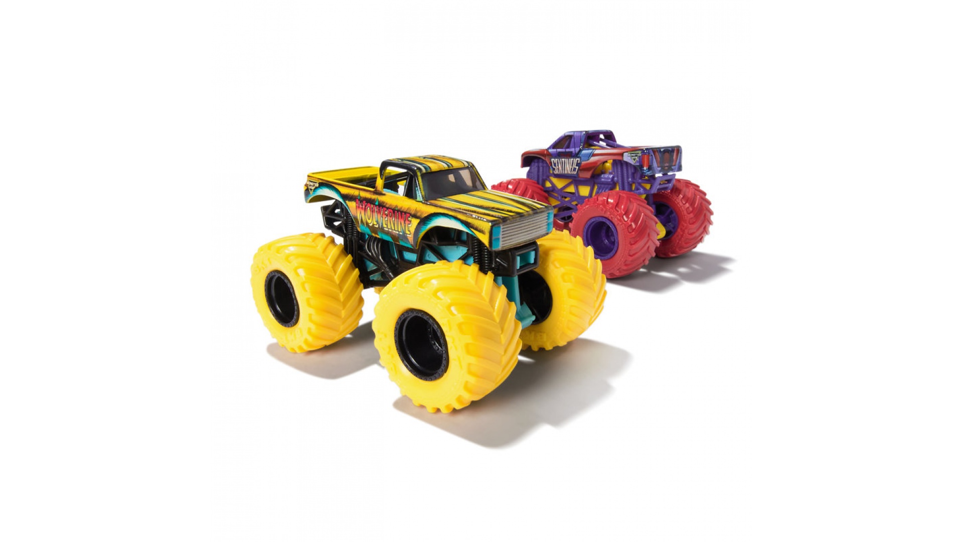 Monster Jam Wolvverine vs Sentinels sada 2 Monster Truckov 1:64