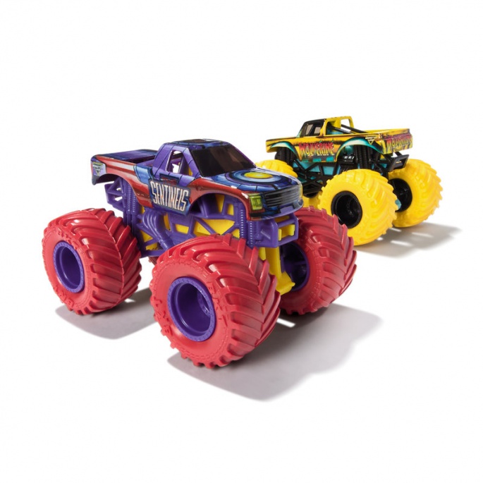 Monster Jam Wolvverine vs Sentinels sada 2 Monster Trucků 1:64