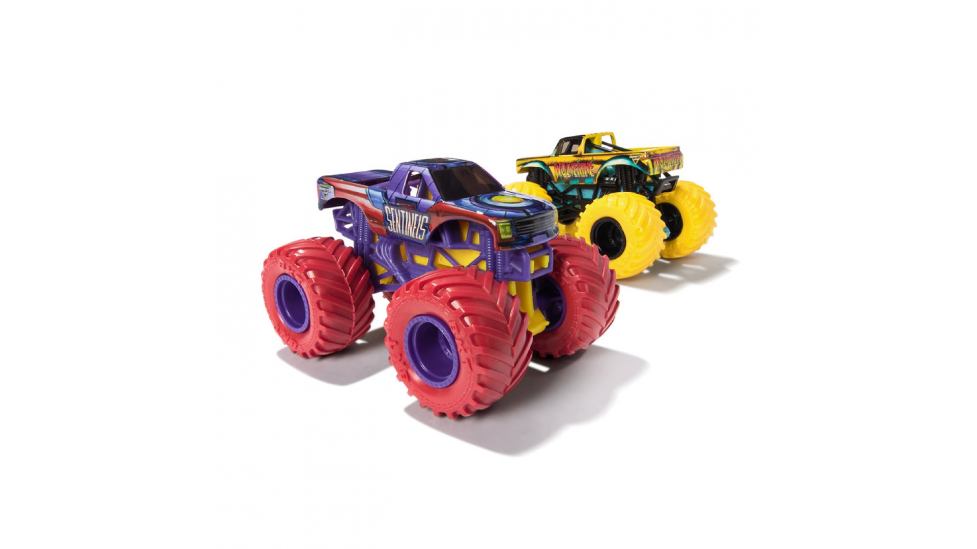 Monster Jam Wolvverine vs Sentinels sada 2 Monster Truckov 1:64