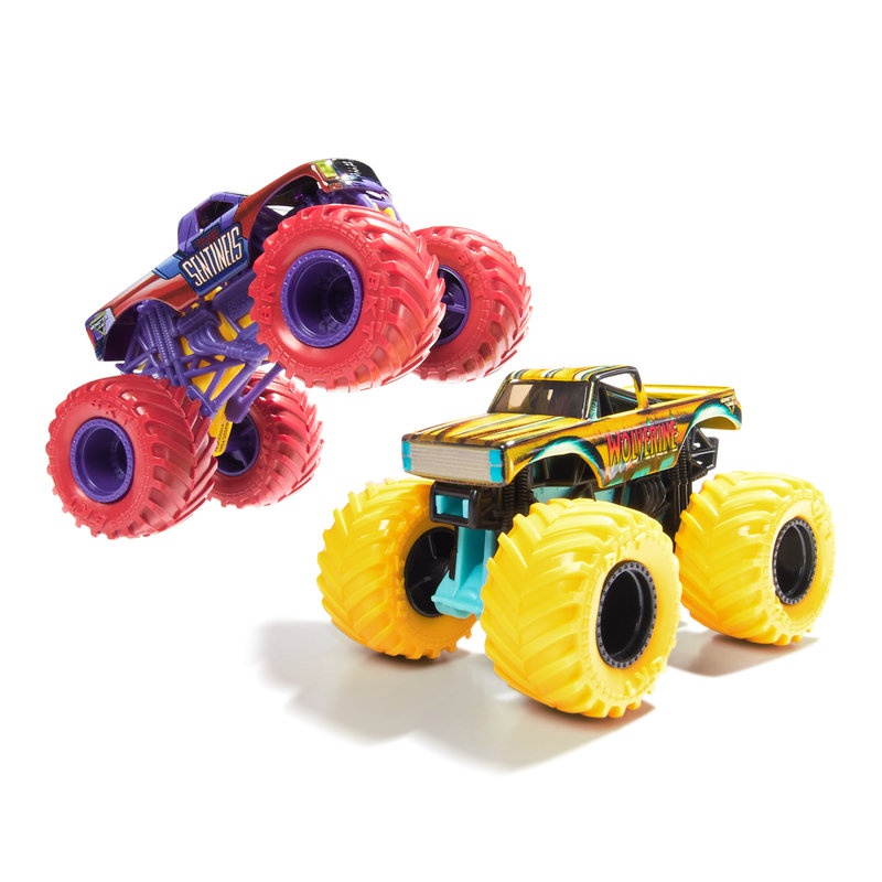Monster Jam Wolvverine vs Sentinels sada 2 Monster Trucků 1:64