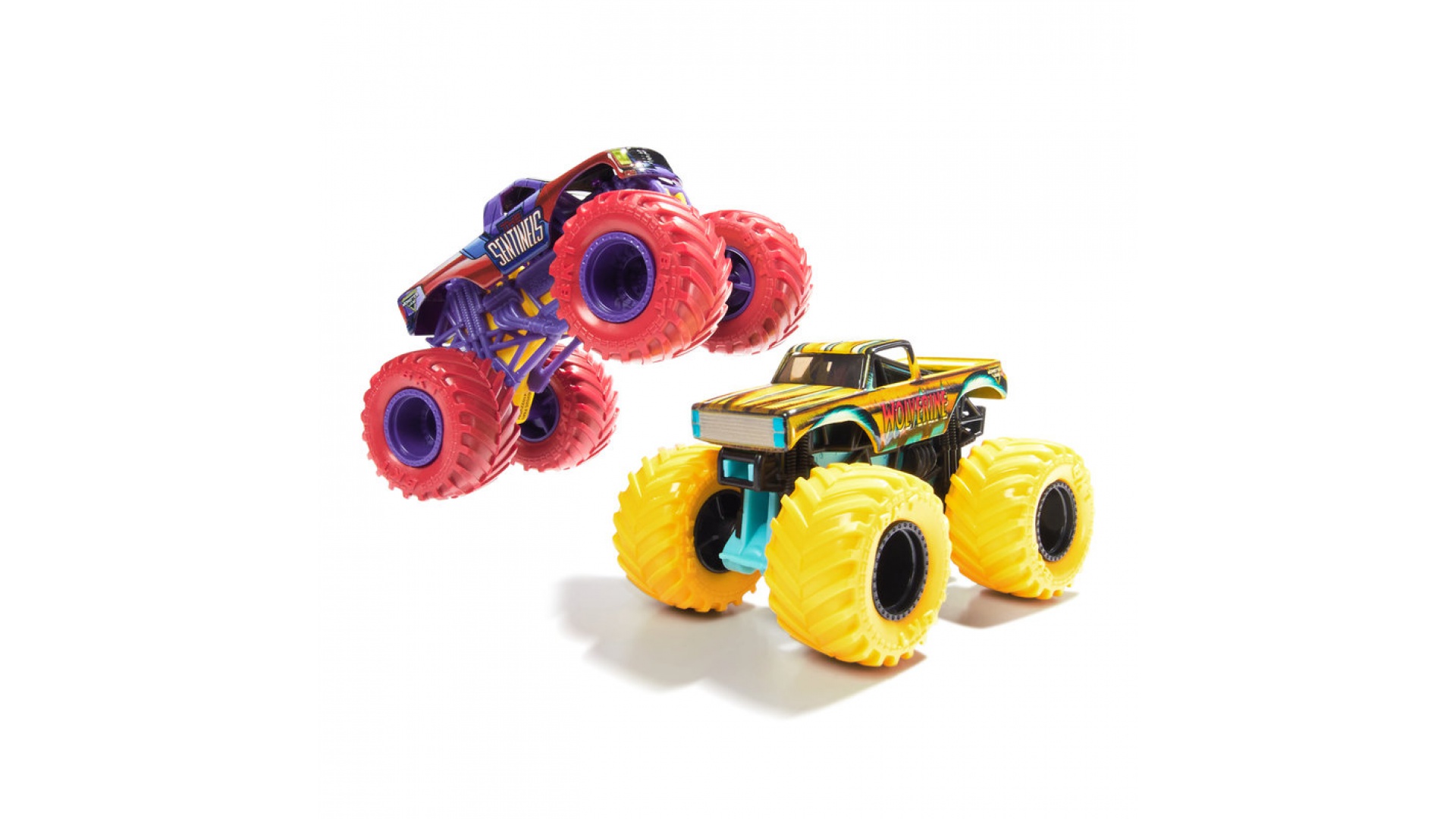 Monster Jam Wolvverine vs Sentinels sada 2 Monster Truckov 1:64