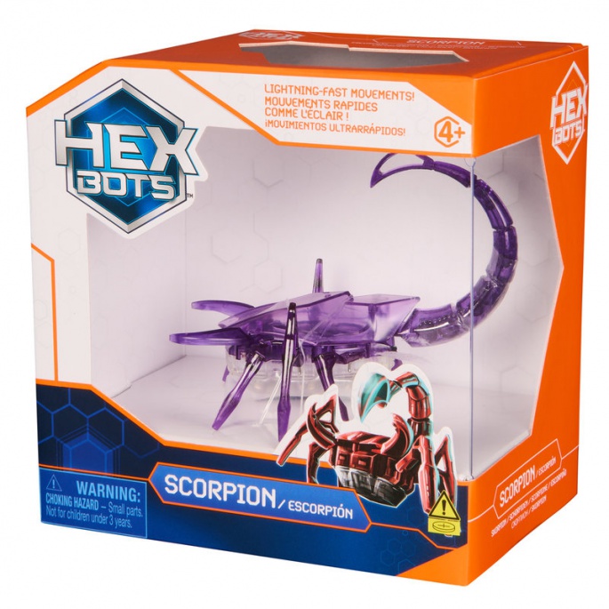 Hex Bots lezoucí škorpion fialový
