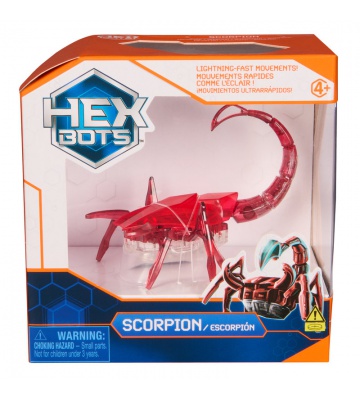 Hex Bots lezoucí škorpion červený
