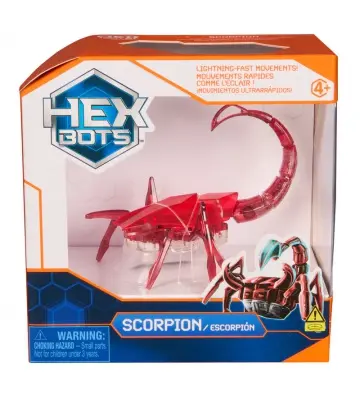 Hex Bots kriechende Skorpion rot