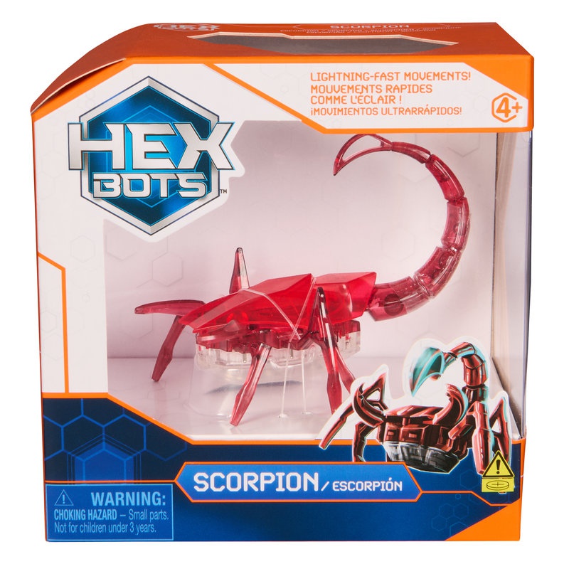 Hex Bots lezoucí škorpion červený