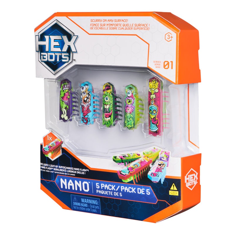 Hex Bots Nano sada 5 miniaturních robotických brouků