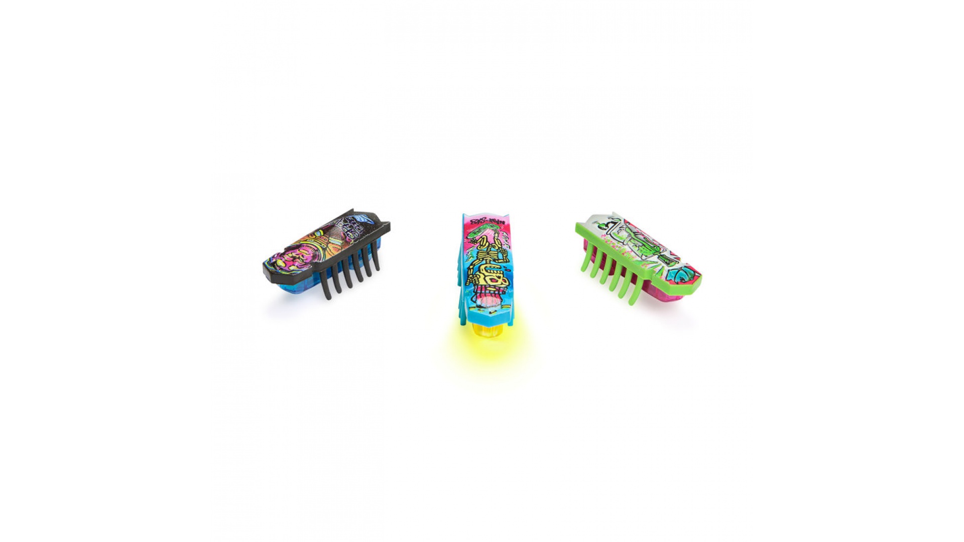Hex Bots Nano Land sada 3 miniatúrnych robotických chrobákov a ich ihrisko