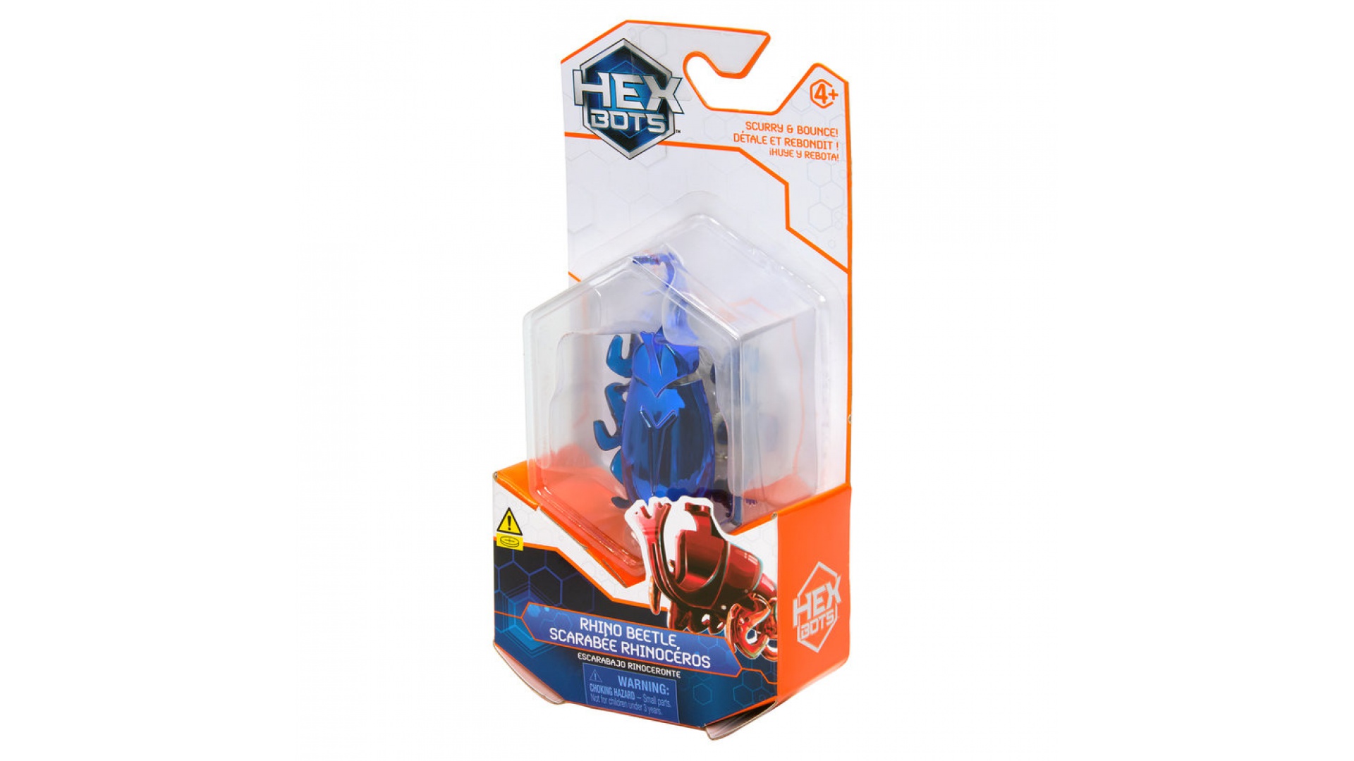 Hex Bots lezúci Rhino Beetle modrý