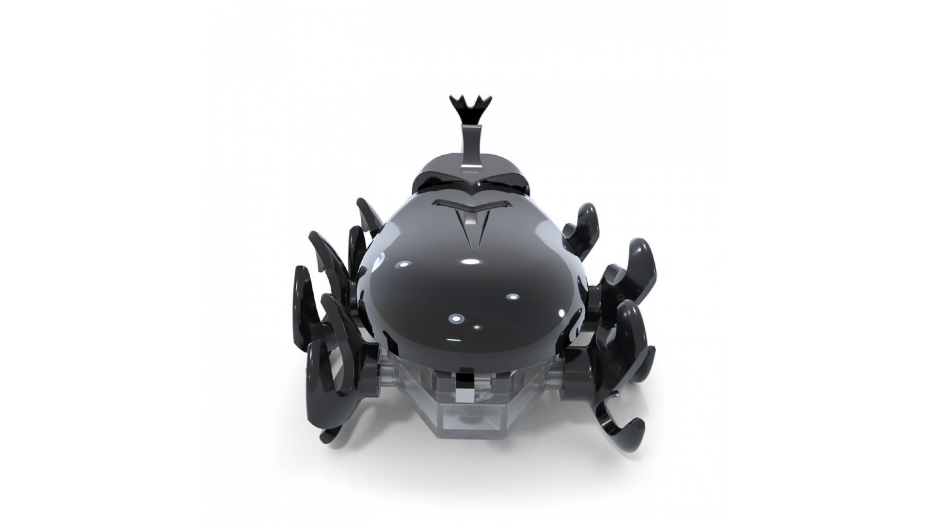 Hex Bots lezúci Rhino Beetle sivý