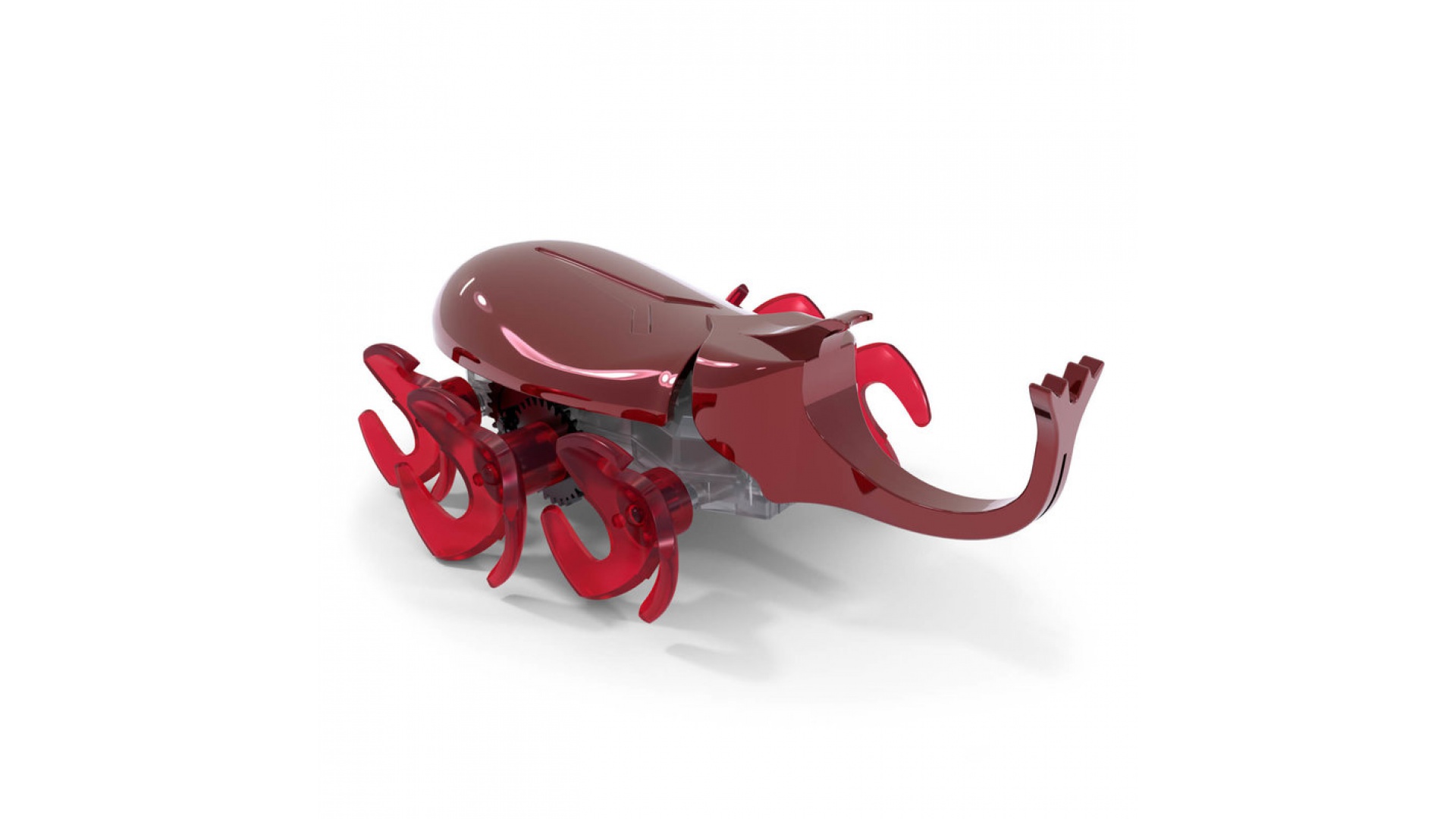 Hex Bots lezúci Rhino Beetle červený