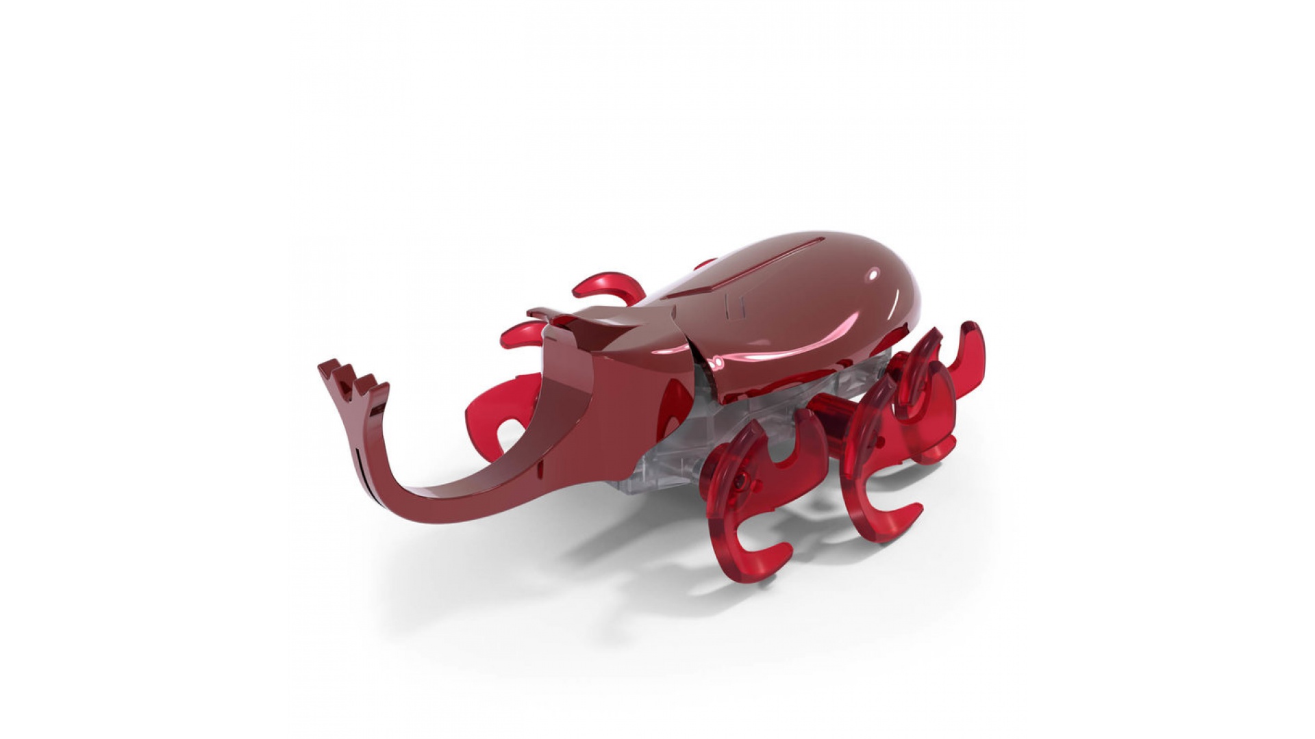 Hex Bots lezúci Rhino Beetle červený