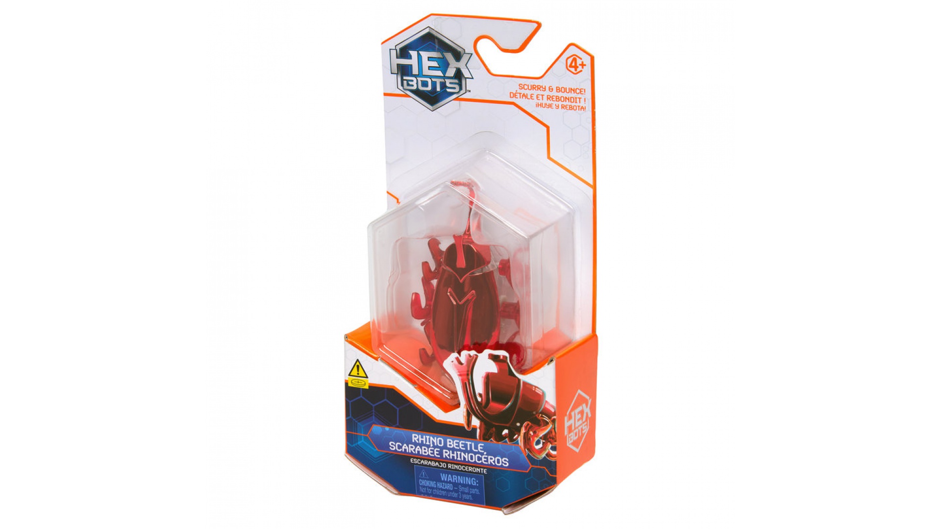 Hex Bots lezúci Rhino Beetle červený