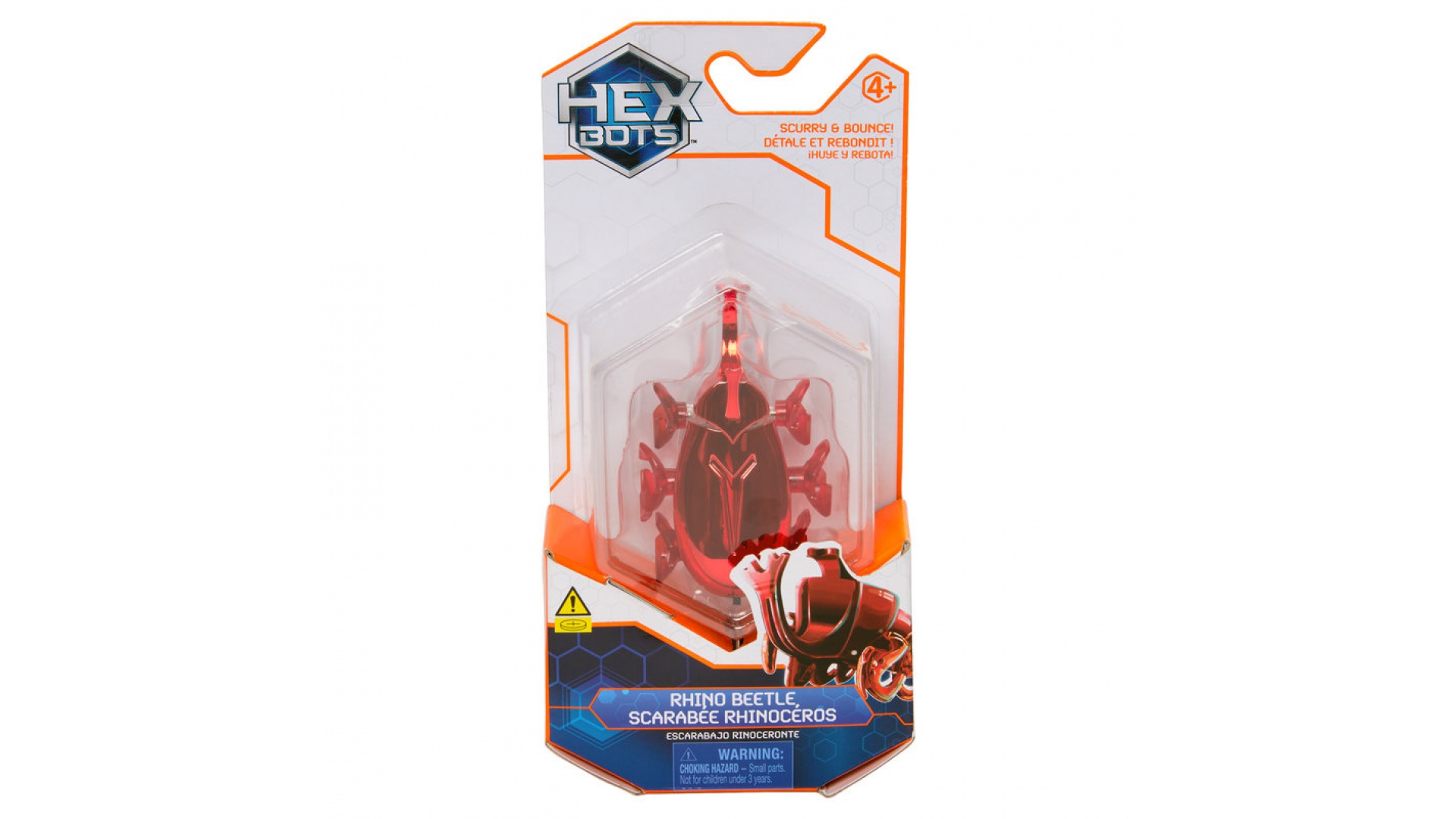 Levně Hex Bots lezoucí Rhino Beetle červený