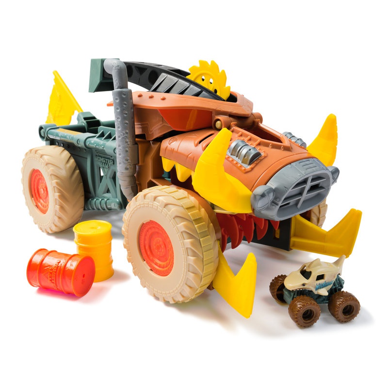 Monster Jam Megalodon Mad Hog Chomper sada s velkým a malým autem