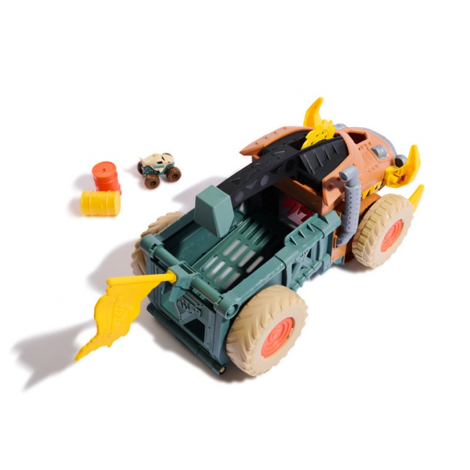 Monster Jam Megalodon Mad Hog Chomper sada s velkým a malým autem