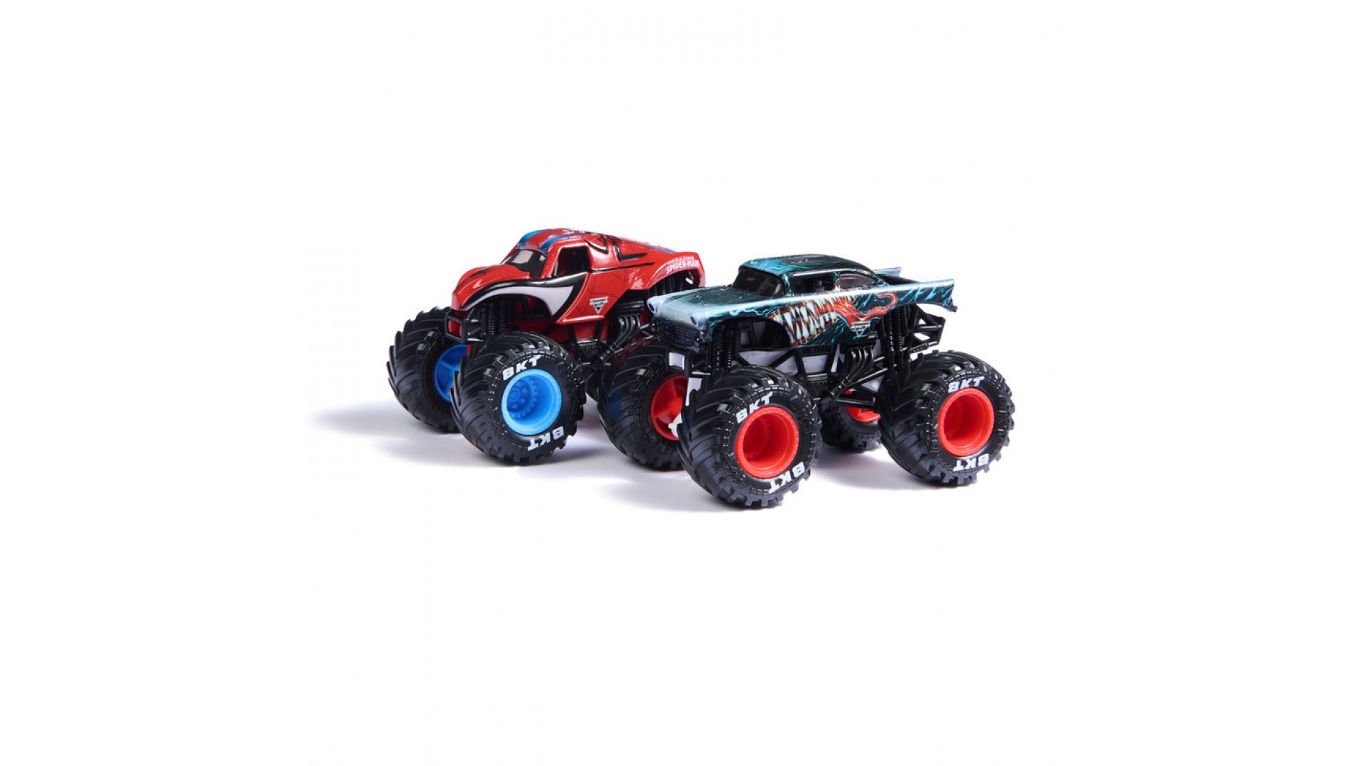 Monster Jam Spider-Man vs Venom sada 2 Monster Truckov 1:64