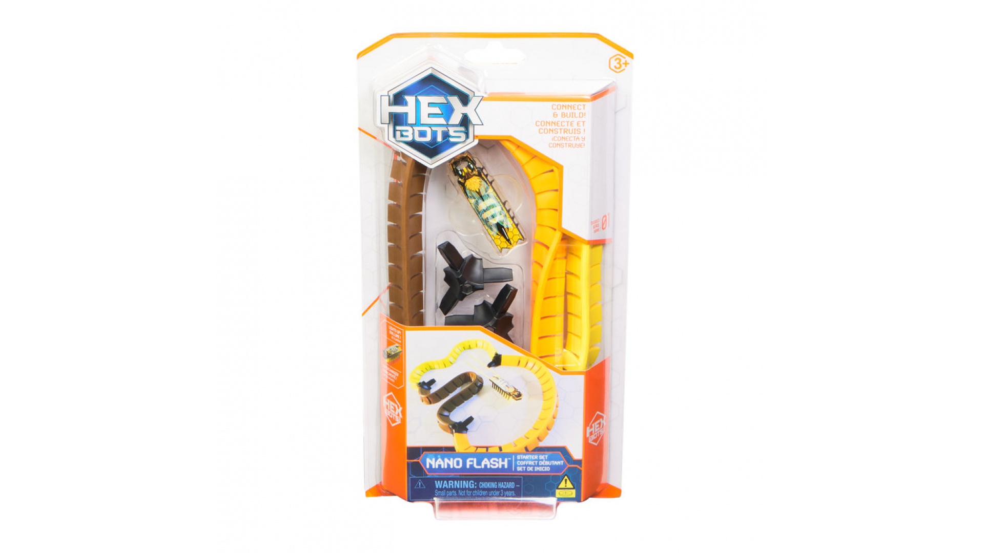 Hex Bots Nano Starter miniatúrny robotický chrobák a jeho ihrisko žltý