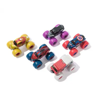 Monster Jam multiconfezione di Monster Truck in metallo supereroi Marvel 1:64