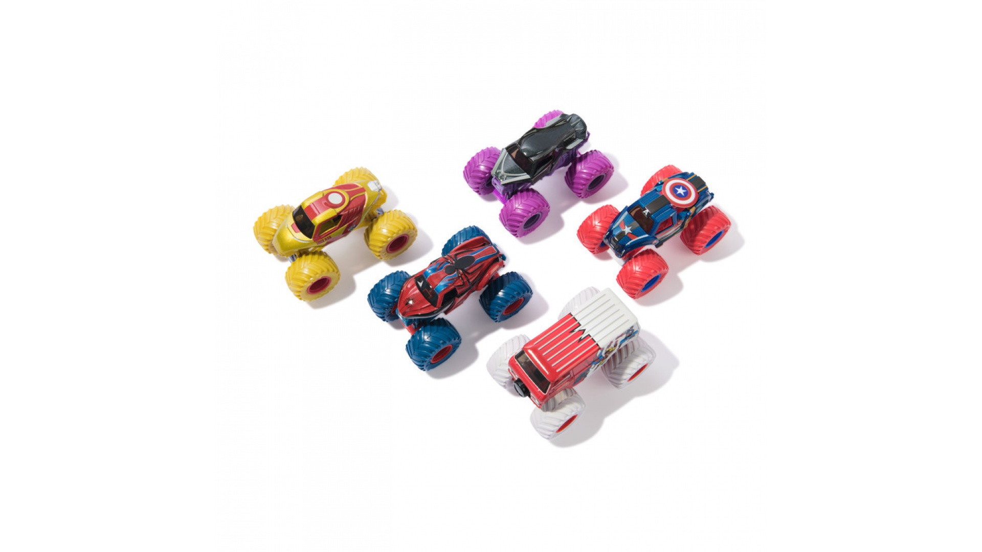 Levně Monster Jam multibalení kovových Monster Trucků superhrdinové Marvel 1:64