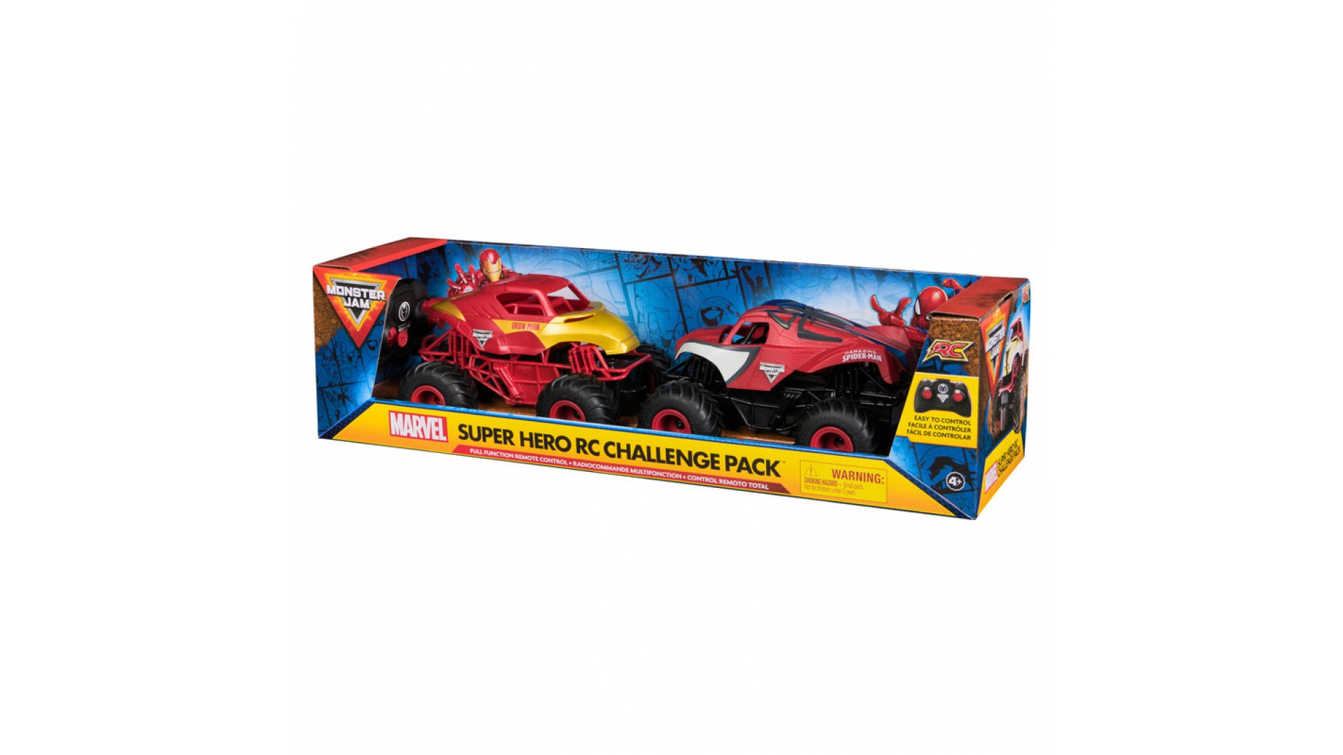 Monster Jam Spider-Man a Iron Man sada RC Monster Truckov 1:24