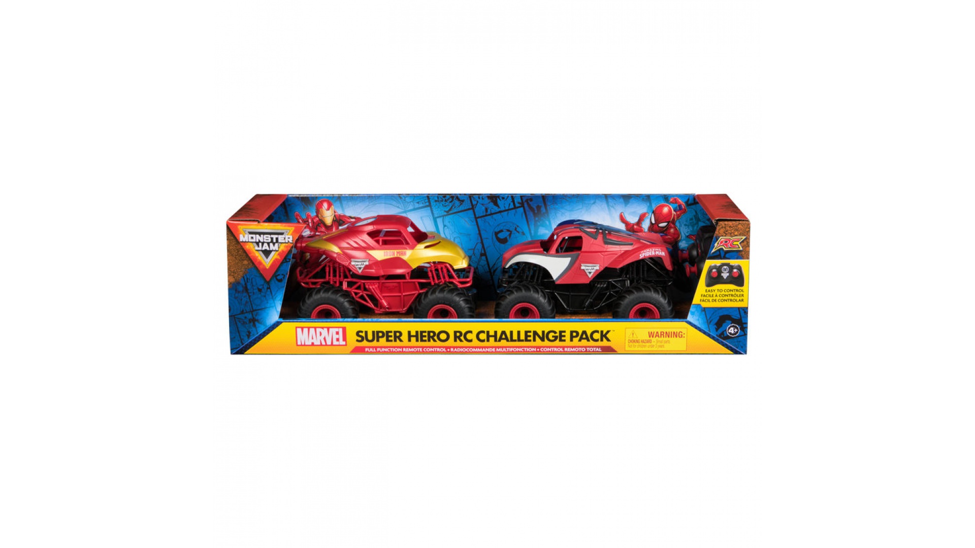 Monster Jam Spider-Man a Iron Man sada RC Monster Truckov 1:24