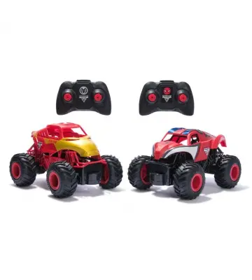 Monster Jam Spider-Man und Iron Man RC Monster Truck Set 1:24