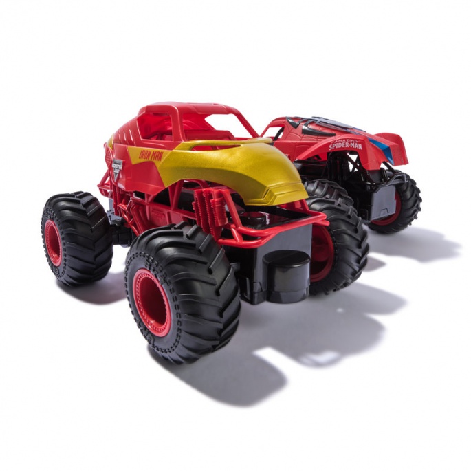 Monster Jam Spider-Man a Iron Man sada RC Monster Trucků 1:24