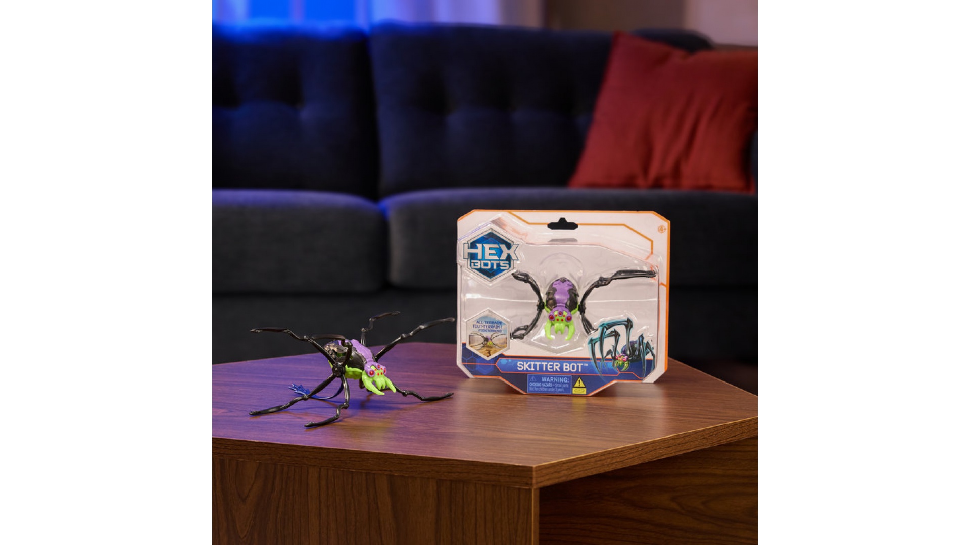 Hex Bots Skitter Bot lezúci pavúk zelený