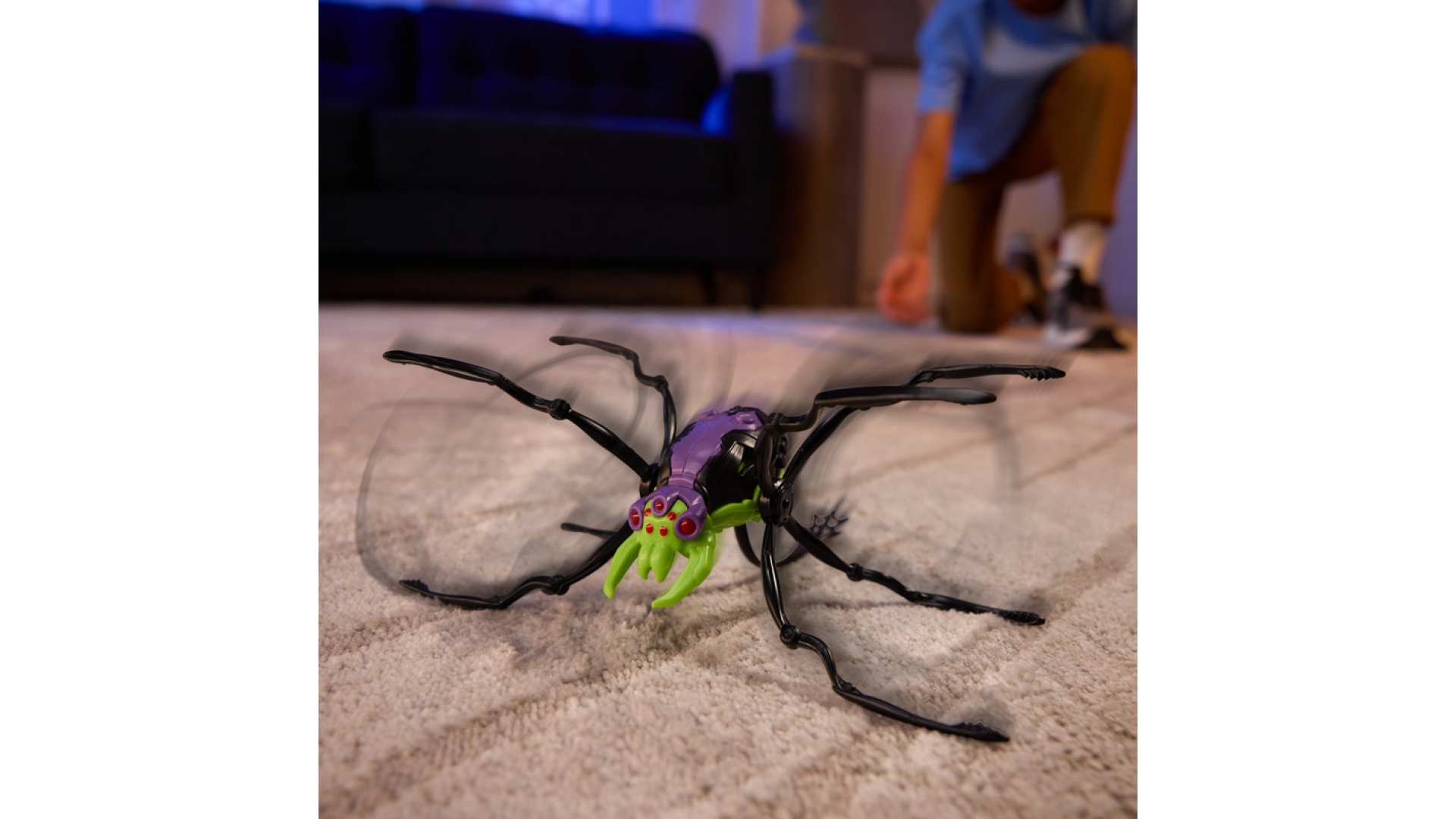 Hex Bots Skitter Bot lezúci pavúk zelený