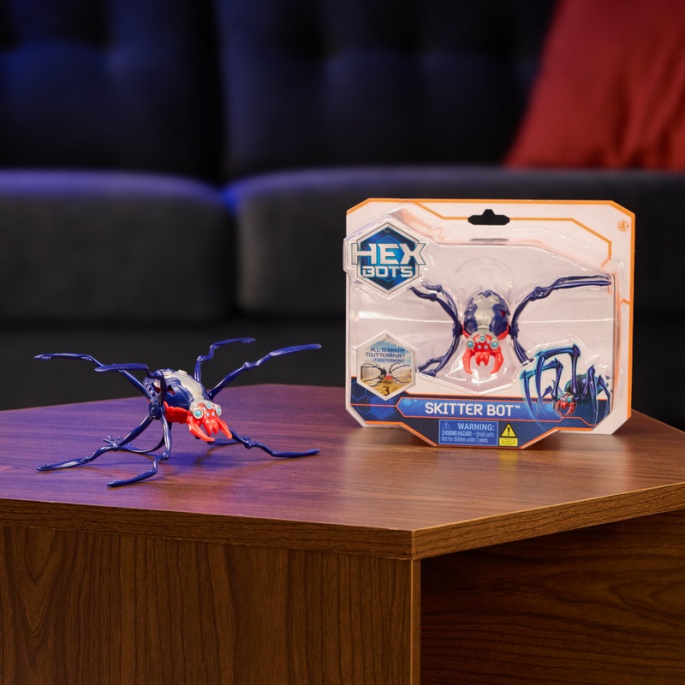 Hex Bots Skitter Bot lezoucí pavouk červený