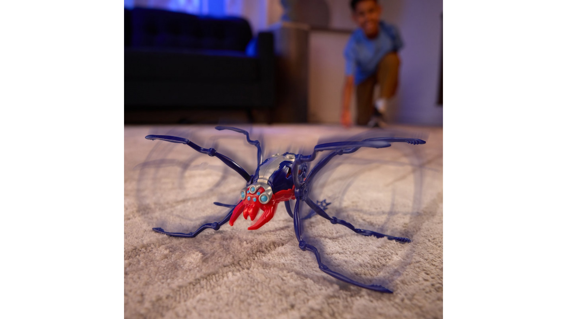Hex Bots Skitter Bot lezúci pavúk červený