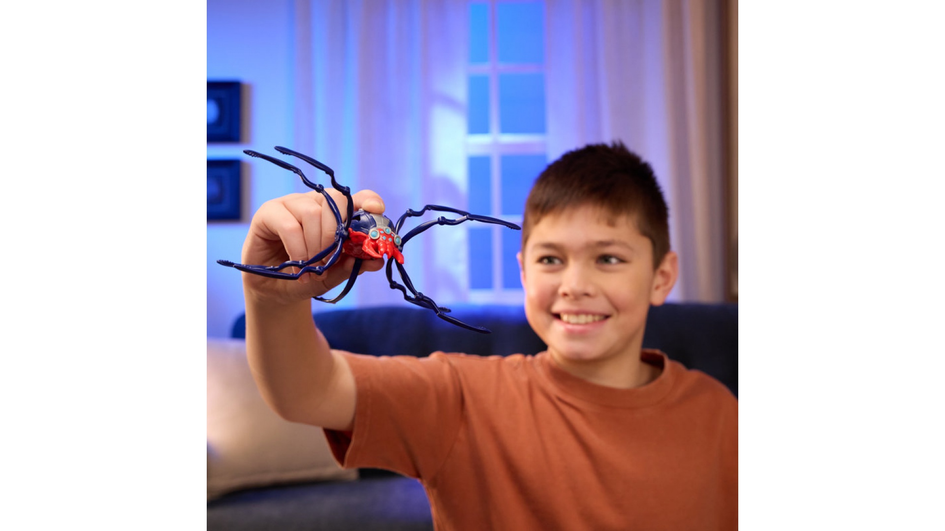Hex Bots Skitter Bot lezúci pavúk červený
