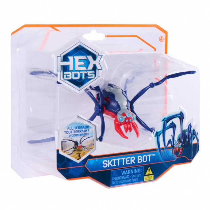 Hex Bots Skitter Bot lezoucí pavouk červený