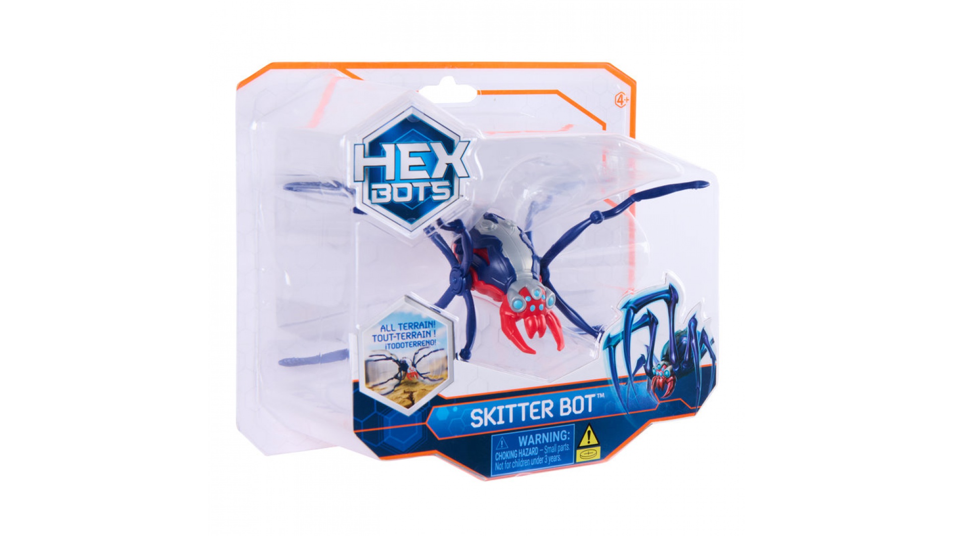 Hex Bots Skitter Bot lezúci pavúk červený