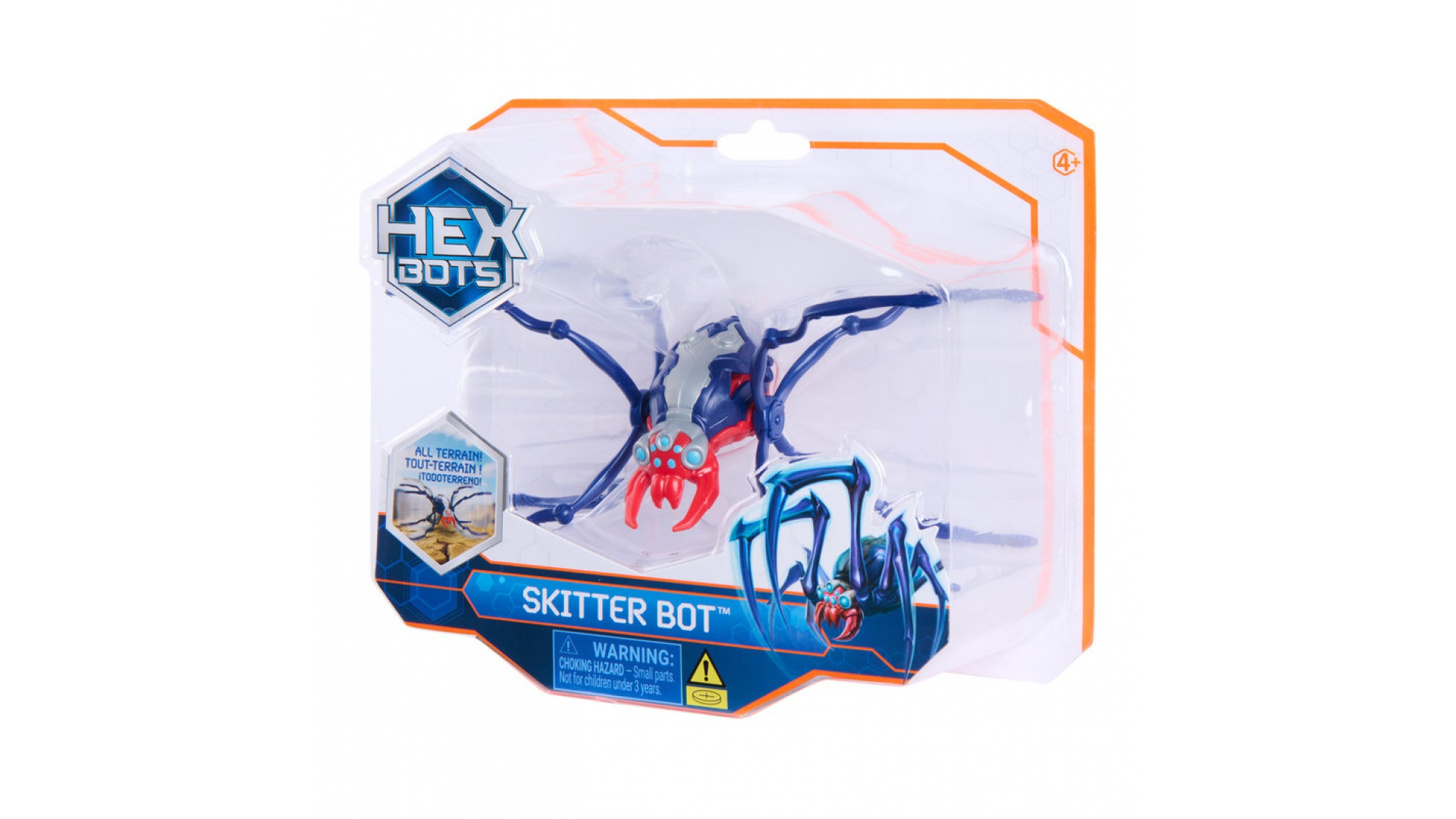 Hex Bots Skitter Bot lezúci pavúk červený